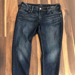 BNWOT Silver Skinny Jeans